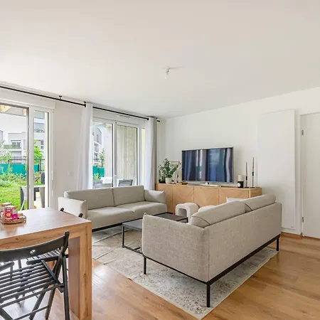 Appart Haut Standing Jardin Terrasse Parking Disneyland 7 Pers Wifi Apartment